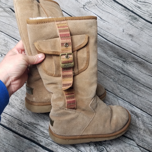 UGG Shoes - UGG Australia Tall Retro Cargo Boots Size 6.